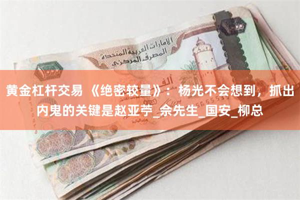 黄金杠杆交易 《绝密较量》：杨光不会想到，抓出内鬼的关键是赵亚苧_佘先生_国安_柳总