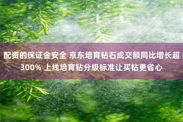 配资的保证金安全 京东培育钻石成交额同比增长超300% 上线培育钻分级标准让买钻更省心