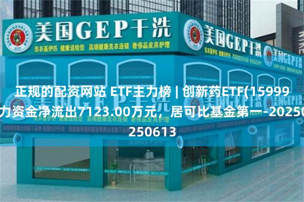正规的配资网站 ETF主力榜 | 创新药ETF(159992)主力资金净流出7123.00万元，居可比基金第一-20250613